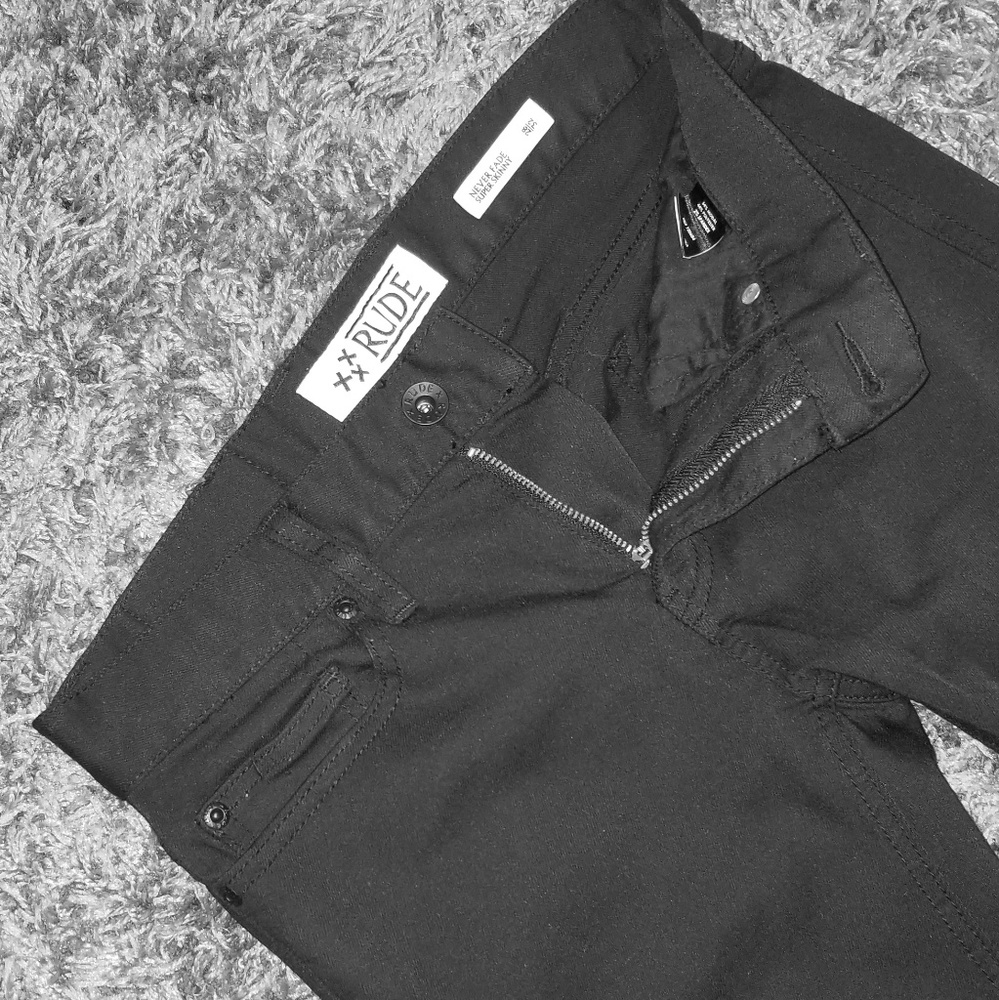 Rude Neverfade Black Super Skinny Jeans